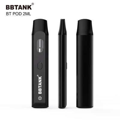 2ml Button Disposable Vape Pod Preheat Ceramic Coil Cartridge For Delta 8 Thc