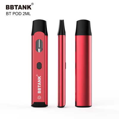2ml Button Disposable Vape Pod Preheat Ceramic Coil Cartridge For Delta 8 Thc
