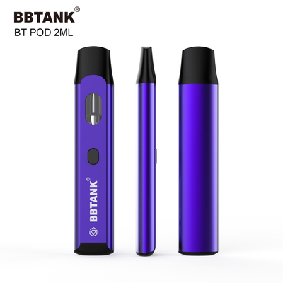 2ml Button Disposable Vape Pod Preheat Ceramic Coil Cartridge For Delta 8 Thc