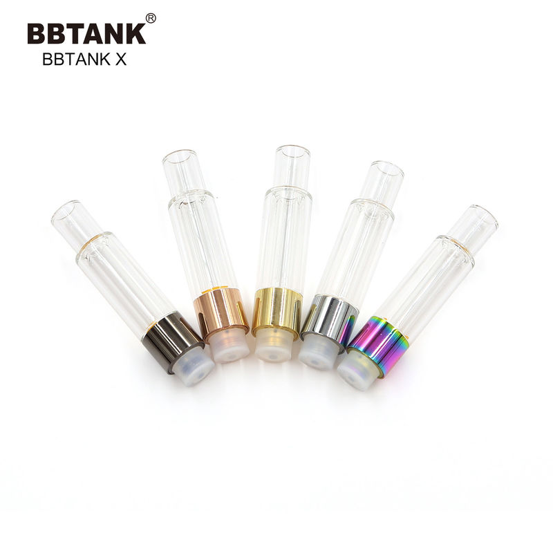 1.0ml Ceramic Oil Cartridge 510 Thread CBD Oil Vape Pen With Glass Tank