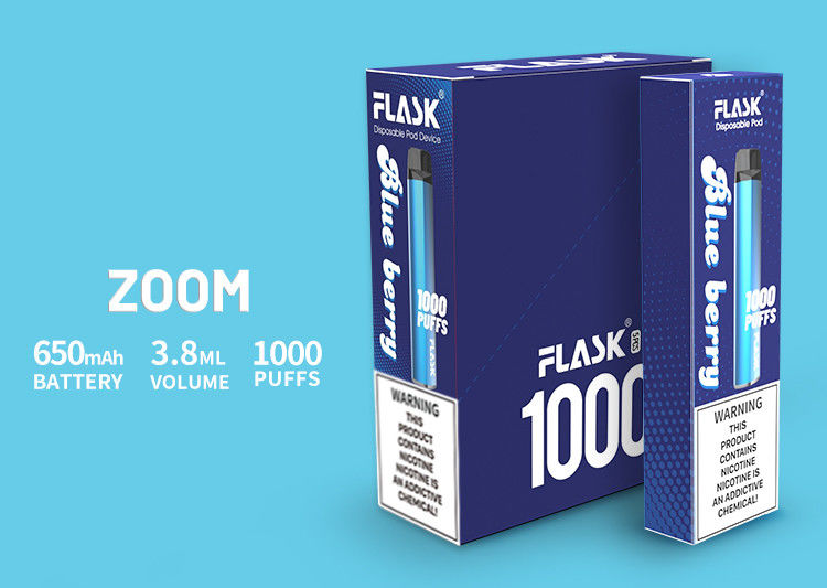 ZOOM Disposal Vapepen high-quality product  650Mah  3.8ml E-juice 0%2%5%Nicsalt 1000puffs