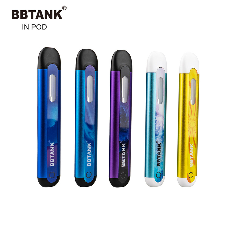 BBTANK 2 ml Thick oil pen Disposable lil vape pod device Rechargeable IN POD Custom Logo  Delta 8 oil pod Vape pen CBD